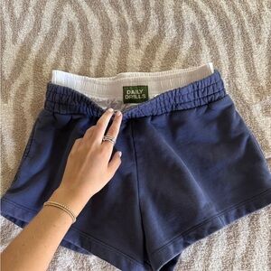 Daily Drills Navy Boxer Sweatshorts XS/S